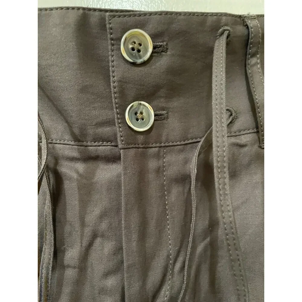Banana Republic Martin Fit Shorts Brown Womens Tag Size 4 Regular Rolled Cuff